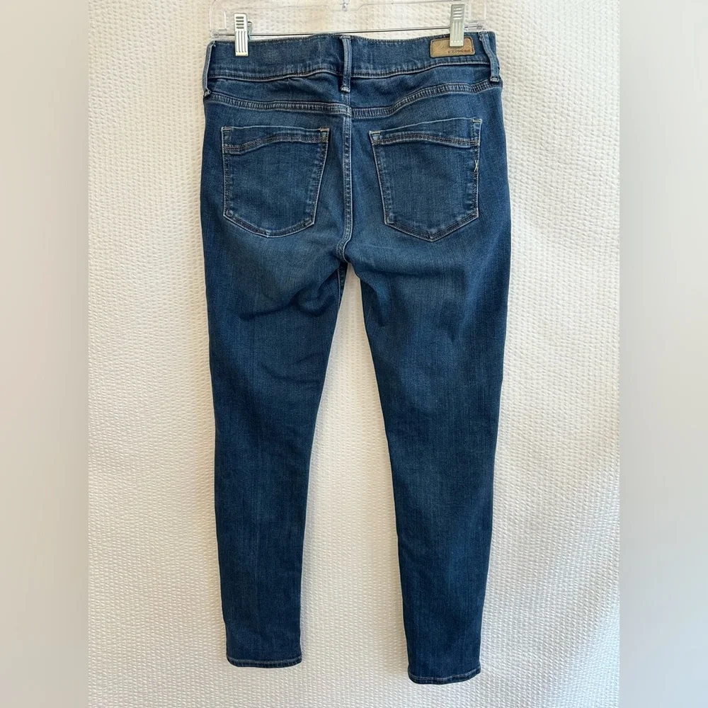 Express Women’s Blue Skinny Mid Rise Cropped Legging Jeans Size: 6 - Picture 2 of 9